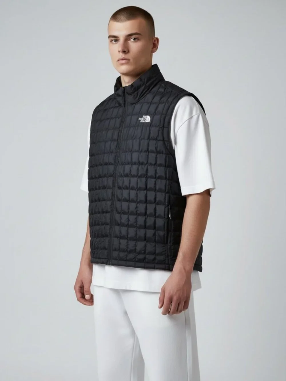 The North Face TNF Men's Size XXL Thermoball Insulated Vest Black Puffer Black
